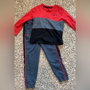 Under Armour Kids' Red and Black Outfit